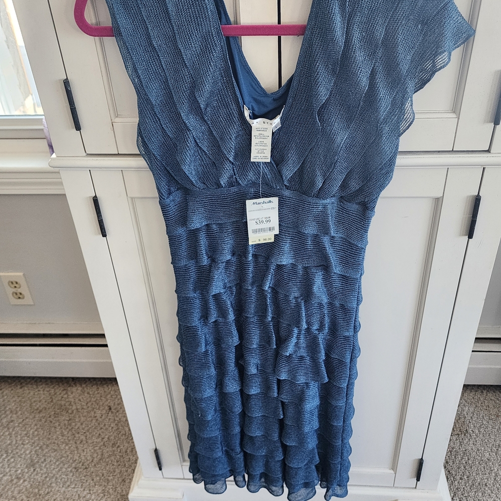 Max Studio Blue Dress - Never Worn With Tags